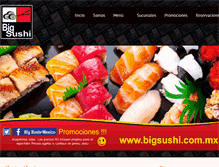 Tablet Screenshot of bigsushi.com.mx